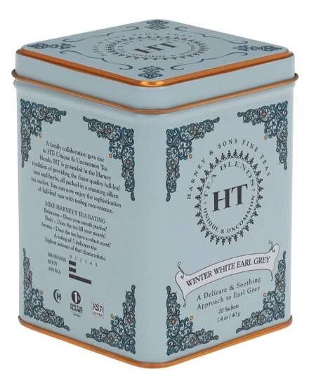 Winter White Earl Grey, HT 20 pyramidek