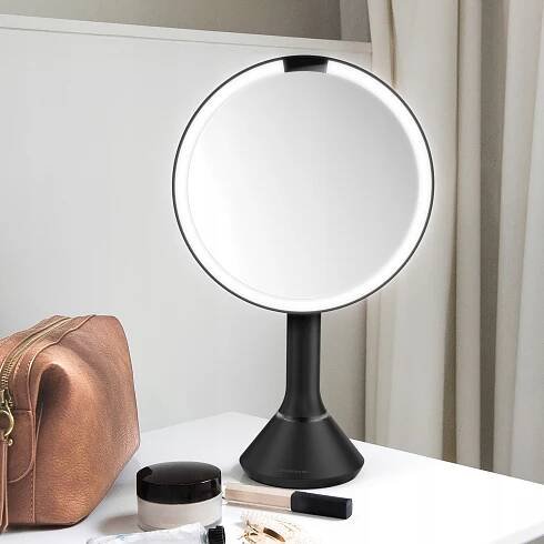 Kosmetické zvětšovací zrcadlo s osvětlením (5x) ø 20 cm Sensor – simplehuman