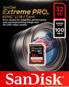 Paměťová karta SanDisk SDHC Extreme Pro 32GB