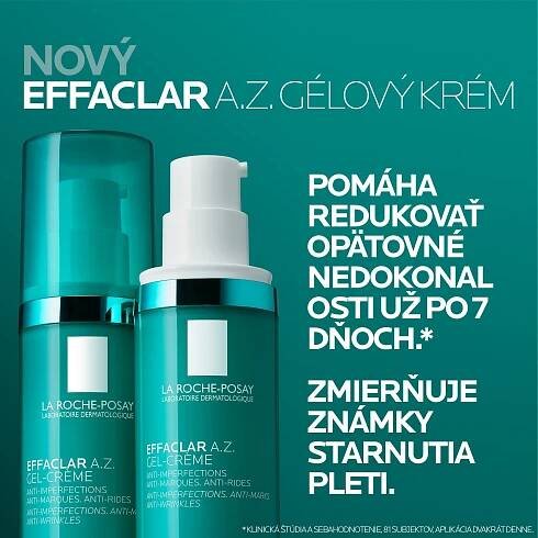 La Roche-Posay Effaclar A.Z Gélový krém proti nedokonalostiam a stopách stárnutia 40 ml