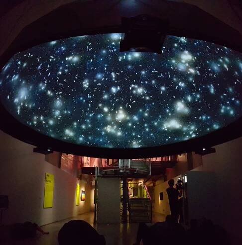  Black Shoal Stock Market Planetarium at Somerset House 2015. Photograph by BBC CLICK Presenter Spencer Kelly 