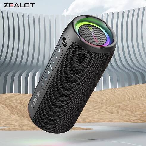 ZEALOT S49 PRO Tragbarer drahtloser Lautsprecher mit BT 5.2 Technologie IPX6 wasserdichte Lautsprecher