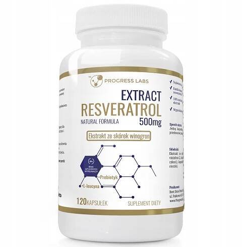 Progress Labs Resveratrol Extract 120 kapslí