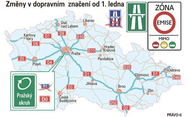 Z většiny rychlostních silnic budou dálnice, mění se značení - Novinky