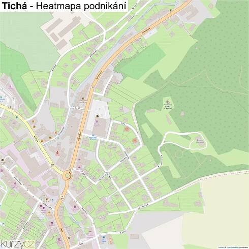 Tichá - mapy | Kurzy.cz