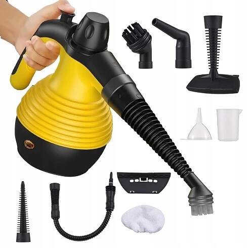 PARNÍ ČISTIČ 9V1 RUČNÍ TLAKOVÁ MYČKA 1050W SADA