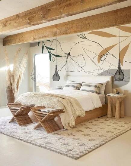 interior design | aesthetic inspiration | interior design | aesthetic styles interior | Wallpaper design for bedroom, Home decor bedroom, Bedroom design