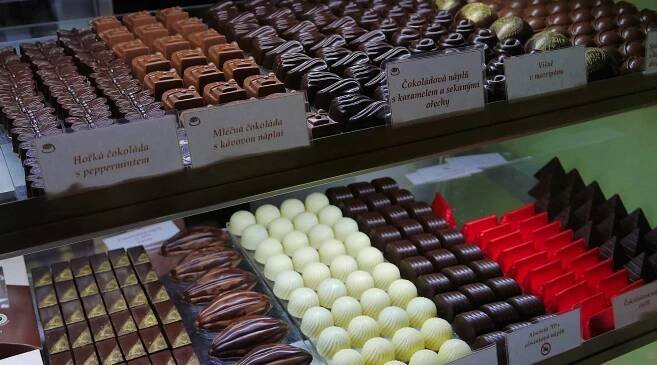 selection of delicious pralines