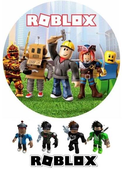Roblox 3- 20 cm - jedlý papír - Vše na dorty