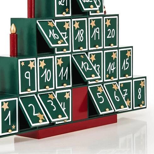 Dřevěný adventní kalendář Pyramida | Goleto.cz