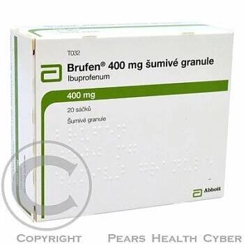 BRUFEN šumivé granule 20x400 mg (Svalové křeče)