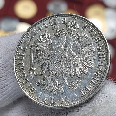1 Zlatník 1858 M ( velmi vzácný,, katalog 45000 kč ) František Josef I - Numismatika