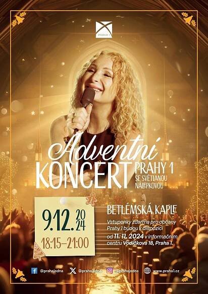 Adventní koncert Prahy 1 se Světlanou Nálepkovou