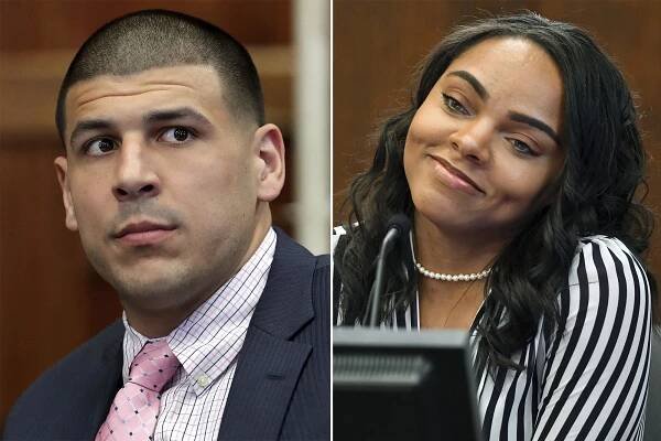 Aaron Hernandez and Shayanna Jenkins-Hernandez