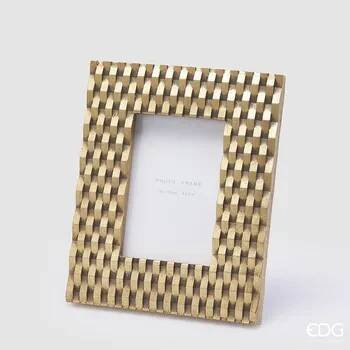 Rám na obraz Fotorámeček INTRECCIO, 24X19 cm, zlatý, EDG