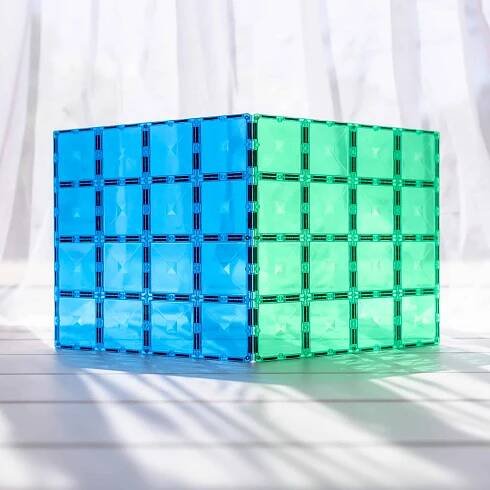 Connetix Tiles - Základny Blue and Green 2 kusy