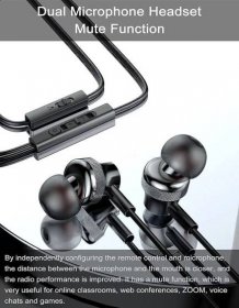 Kabelová sluchátka do uší s ovládáním hlasitosti - TV, audio, video