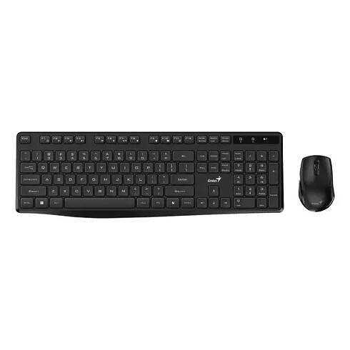 GENIUS KM-8206S/ bezdrátový set 2,4GHz/ Copilot/ multimediální/ tichá/ USB/