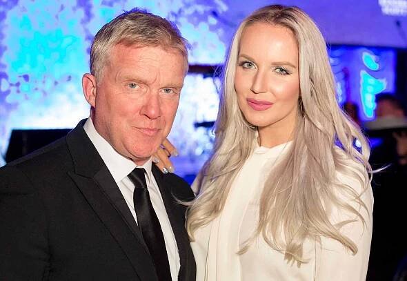Anthony Michael Hall and Lucia Oskerova attend the 4th Annual Wishing Well Winter Gala on December 7, 2016 in Los Angeles, California. 