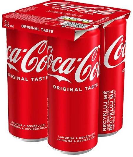 Coca-Cola 4x0,33l plech