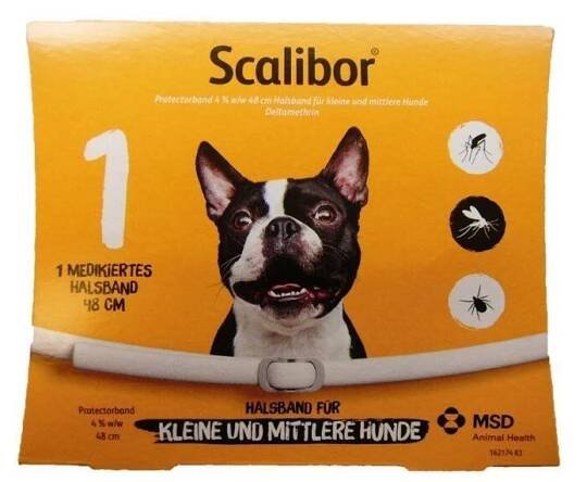 Scalibor antiparazitní obojek pro malé a střední psy 48 cm