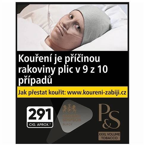 Cigaretový tabák Parker & Simpson P&S Black 291 ks cigaret 131 g
