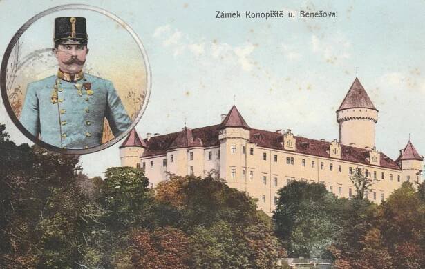 ZÁMEK KONOPIŠTĚ  - Pohlednice místopis