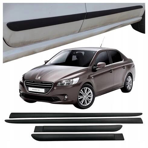 Univerzální ochranné lišty na boční dveře pro Peugeot 301 od roku 2013