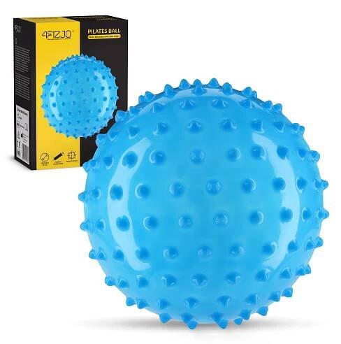 Rehabilitační míček s bodlinkami 20 cm modrý