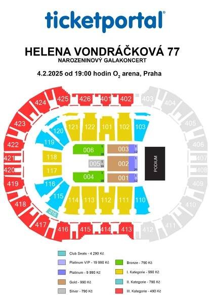 HELENA VONDRÁČKOVÁ 77 – O2 arena