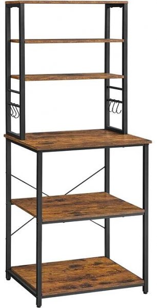 VASAGLE SGM-KKS024B01 60 x 40 x 167 cm hnědý/černý