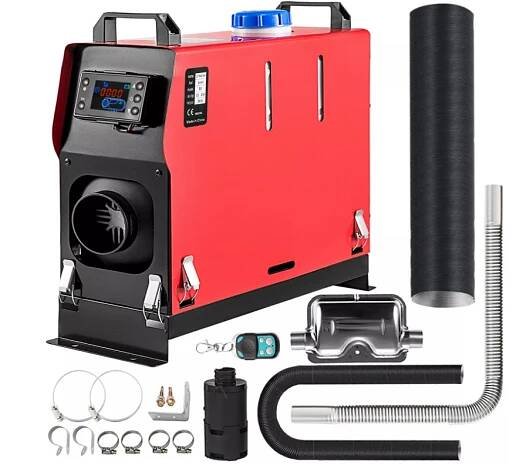 XL-AIRD V12 Nezávislé topení 8kW - přenosné, černý LCD ovladač, 1 výduch