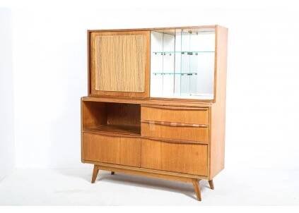 (10) Komoda, příborník, vitrína, bufet, retro