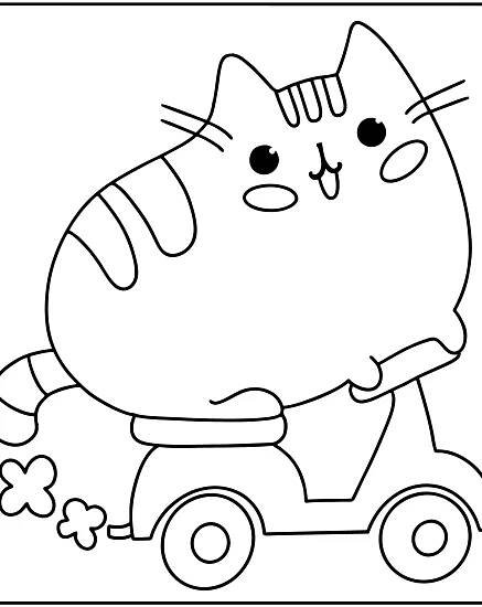 Omalovánka Lucky Pusheen - Omalovánky pro děti