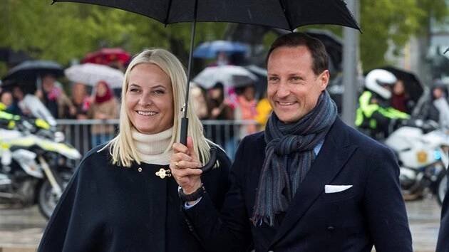Norský korunní princ Haakon a korunní princezna Mette-Marit (Oslo, 10. května 2017)