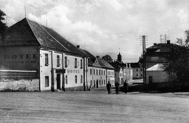 Chodová Planá; před rokem 1963 (sbírka Jiřího Fiedlera).
