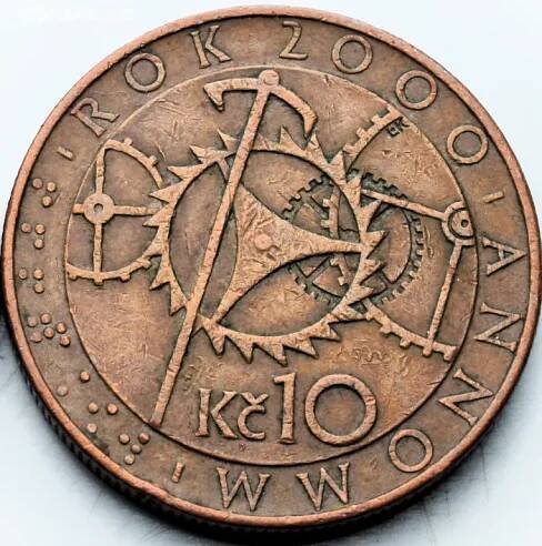 10 Kč 2000 Milénium (orloj) - Písek - Bazar