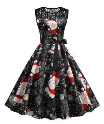Vánoční šaty bez rukávů (Barva (varianta) 001 DRESS, Velikost M)