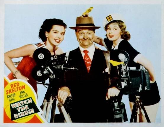 WATCH THE BIRDIE, Ann Miller, Red Skelton, Arlene Dahl, 1950
