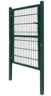 vidaXL Plotová branka 2D (jednokřídlá) zelená 106 x 210 cm