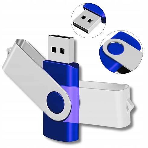 Pendrive Hikey přenosná paměť 8 GB USB 2.0 modrý