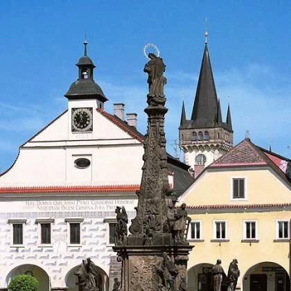 náměstí T. G. Masaryka s Mariánským sousoším, autor: Archiv MěÚ