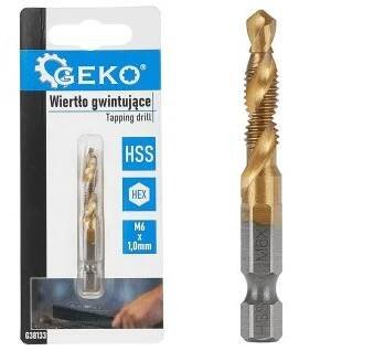 Závitový vrták HSS M6 x 1,0mm HEX, Geko G38133