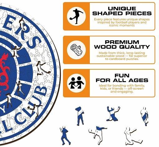 Glasgow Rangers FC® Logo - Wooden Puzzle