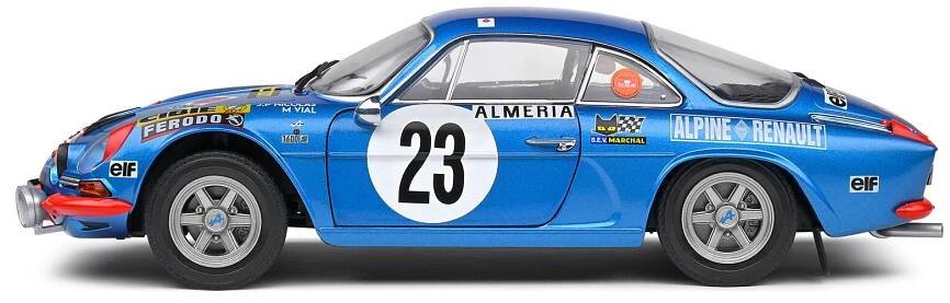 RENAULT ALPINE A110 1600S #23 NICOLAS / VIAL RALLY MONTE CARLO 1972 Solido SO-S1804208