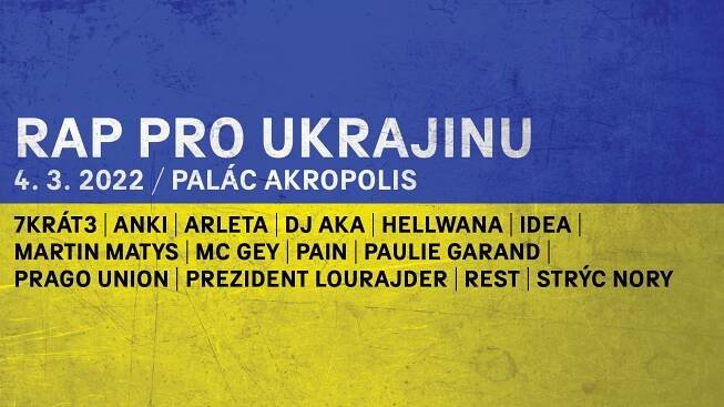 Ukrajinu podpoří v Paláci Akropolis hvězdy i objevy domácí rapové scény - HipHopStage.cz
