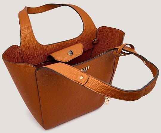 Kabelka shopper 2v1 CALISTA Guess | Bronzově hnědý HWBG73 34220