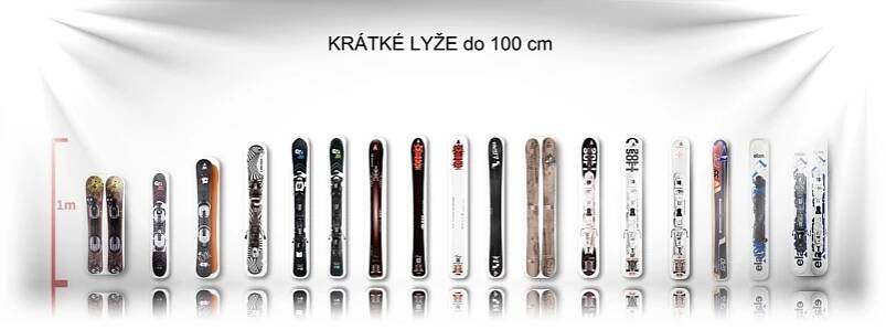 Krátké lyže - lyže snowblade, shorties - WEX SPORT Nýrsko - krátké lyže SHORTIES do 150cm.