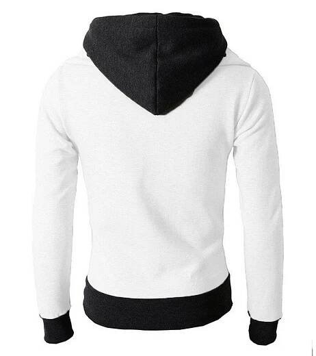 Zip Pánské Bundy Podzim Zima Ležérní Fleece Kabáty Bomber Bunda Šála Límec Móda S kapucí Pánské Outwear Slim Fit Mikina