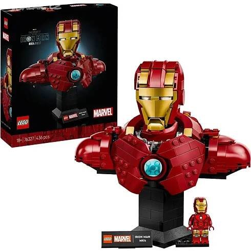 Rozbaleno LEGO Marvel 76327 Busta Iron Man MK4